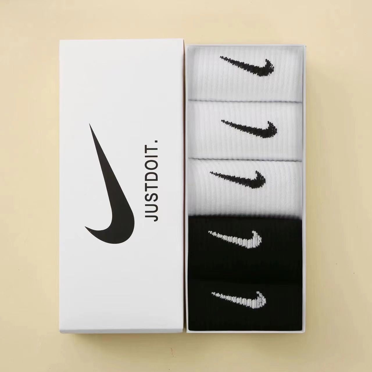 box of nike socks